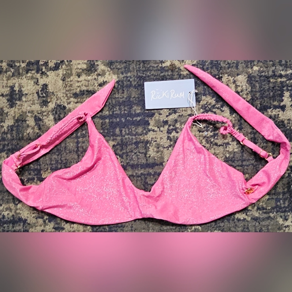 Ricki Rum Sparkle Bikini PinkTop Medium